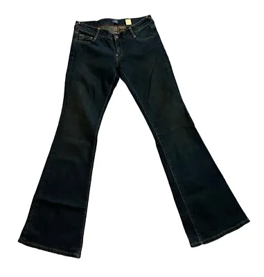 Vintage Von Dutch Flare Denim Blue Jeans Women’s Size 27 Fit 31x33 USA Made Y2K • $46.75