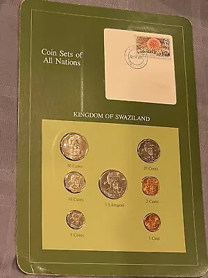 Coin Sets Of All Nations Kingdom Of Swaziland Stamp & Coin Collection • $10.99