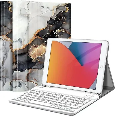 Keyboard Case For IPad 9th 8th 7th Soft TPU Back Stand Cover Bluetooth Keyboard • $19.49