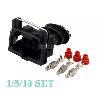 3 Pin/Way TE/AMP/TYCO Junior Power Timer Automotive Socket Female Connector Plug • £2.99