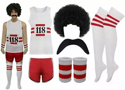 Mens Womens Unisex 118 Fancy Dress Costume Marathon Retro Vest Short Outfit Lot • £23.84