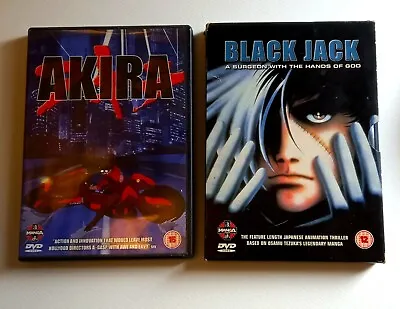 Manga Anime DVD Set Akira + Black Jack A Surgeon With The Hands Of God • £12