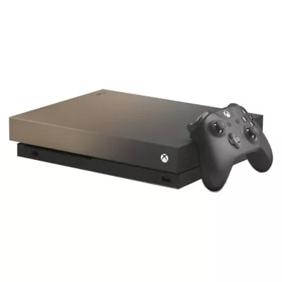 Microsoft Xbox One X - 1TB Battlefield V Gold Rush Edition + Controller - Good • £203.29