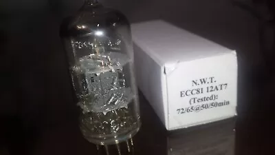 RARE NWT Branded (By  Mullard)  ECC81 12AT7 6201 TUBE NO MICROPHONICs TV-7 • $21.34