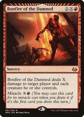 Bonfire Of The Damned Modern Masters 2017 NM Red Mythic Rare MTG CARD ABUGames • $3.59