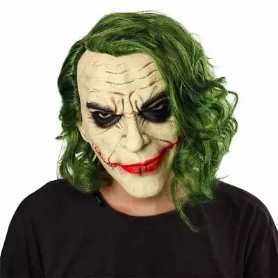 Fancy Dress Mask Conjuring Halloween Costume Full Latex Scary Spooky The Joker • $26.69