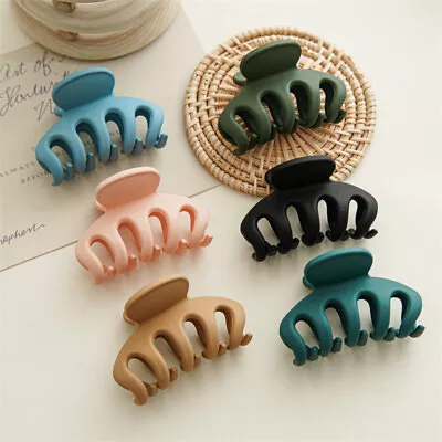 Lady Frosted Hair Claw Clip Fashion Women Acrylic Hairpin Ponytail Hair-Holding  • $1.54