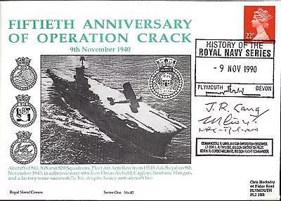 £3.50 • Buy Gb Fdc Navy Signed Series 1 Hms Mauritius Biter Thetis Spartan Marriott Navy