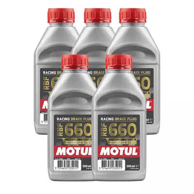 Motul RBF 660 Factory Line 100% Synthetic Racing Brake Fluid 101667 500ml 5 Pack • $101.72