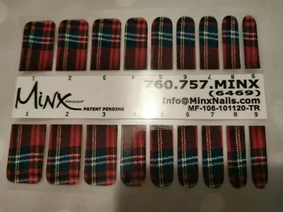 Stewart Tartan MINX PROFESSIONAL NAIL WRAPS NEW SALON QUALITY  • £15