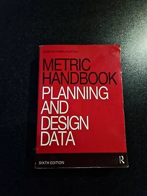 Metric Handbook By David Littlefield (Paperback 2007) • £40