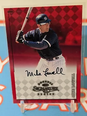 Mike Lowell AUTOGRAPH New York Yankees 1998 Donruss Signature Series AUTO • $6