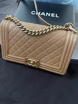 Chanel Boy Bag Tan Medium  • $4500