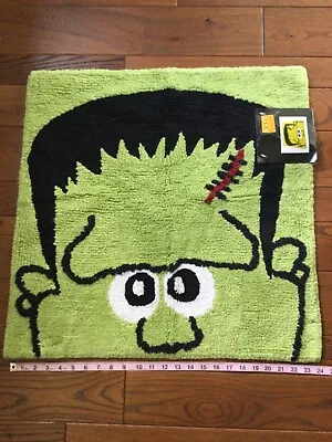 24x24 HALLOWEEN Frankenstein Chenille Bath Rug Mat Kohl's Vintage • $38