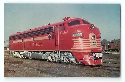 Frisco Railroad 2005 E7 Passenger Locomotive Springfield MO VTG Postcard • $5