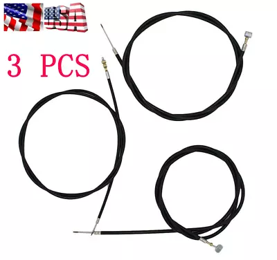 3Pcs/Set Motorcycle Clutch/Brake/Throttle Cable Kit Universal Durable Steel Wire • $29.15