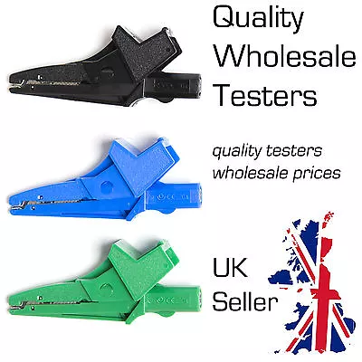 Croc Clips A1013 A1023 A1309 A1310 MLF3 For Alphatek Metrel AMECaL TL-121A • £14.49