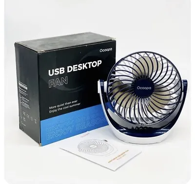 OCOOPA USB Fan USB Desk Fan Table Fan With Strong Airflow & Quiet Operation • £14.99