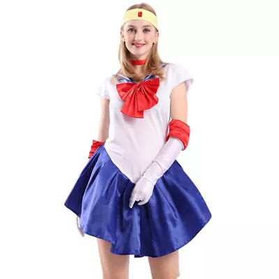 Sailor Moon Women Cosplay Costume Usagi Tsukino Fancy Dress Halloween Outfits • $31.59