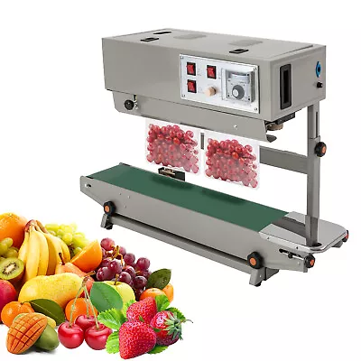 FR900 Vertical Automatic Continuous Sealer Plastic Bag Packaging Sealing Machine • £202.71