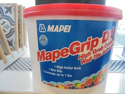 Mapegrip D1 Ceramic Wall Tile Adhesive - Tub Of 15 Kg • £32.99