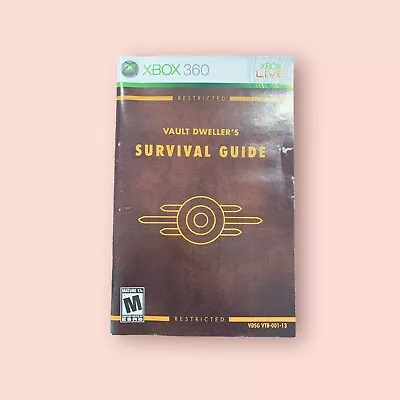 Fallout 3 Xbox 360 Vault Dweller's Survival Guide  Manual Booklet • $7.95