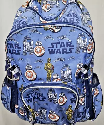 Pottery Barn Kids Star Wars Droids Glow In The Dark Blue Backpack Small • $14.99