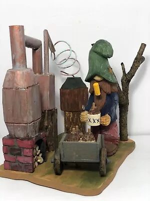 Hillbillies & Moonshine Jugs - Signed & Dated - Hand Knife  Carved Basswood • $79