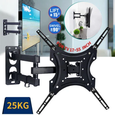 $17.45 • Buy Full Motion TV Wall Mount Bracket Swivel Tilt 32 37 40 42 50 52 55 Inch LED LCD
