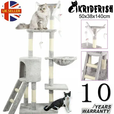 £42.99 • Buy High Cat Tree Climbing Tower Kitten Scratcher Scratching Post Activity Centre UK