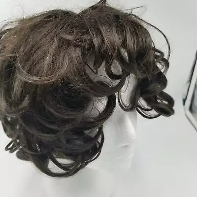 Vintage Venicelon Brunette Short Wavy Italian Texured Synthetic Hair Wig Cosplay • $20.97