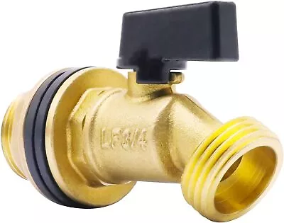 Rain Barrel Spigot Brass 55 Gallon Water Tank Faucet Bulkhead Valve For Outdoo • $20.52