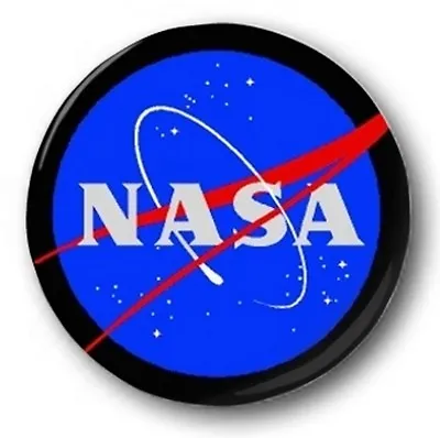 NASA LOGO - 1 Inch / 25mm Button Badge - Space Apollo Moon Astronauts Shuttle • £0.99