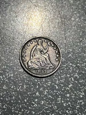 1857 HALF DIME -  NICE COIN! Silver • $26