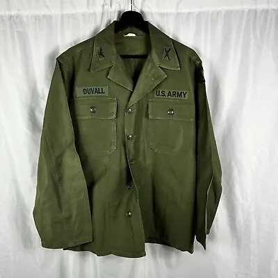 Original Vietnam War OD-107 Shirt Named Colonel Officer • $175