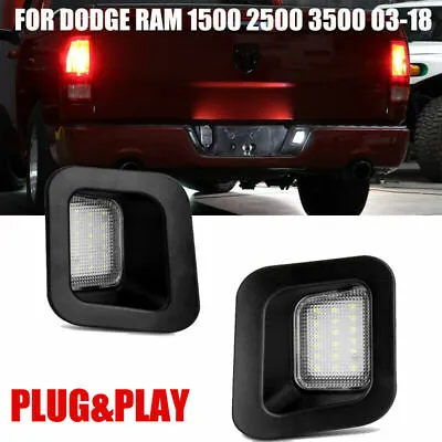 $13.99 • Buy LED License Plate Rear Bumper Lights Lamps For Dodge Ram 1500 2500 3500 2003-18