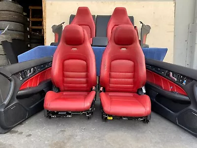 ✔mercedes W204 C63 Coupe Complete Leather Seat Seats Cushion Door Panel Set Oem • $1530