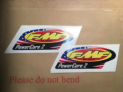 X2 FMF POWERCORE 2 Exhausts Motorcycle Decals  Graphics Stickers  • $4.97