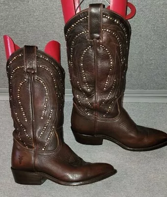 Frye Billy Studded 77760 Cowboy Boots Womens US Size 8 B • $54