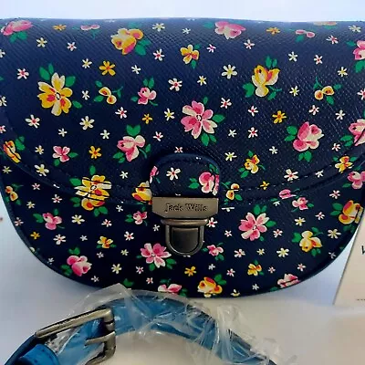 BNWT Jack Wills Ladies Stylish Everyday Cross Body Mini Floral Bag Black • £27.95