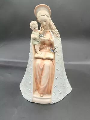 Vintage Goebel Hummel Flower Madonna Virgin Mary With Infant Jesus  Signed 1956 • $139.99