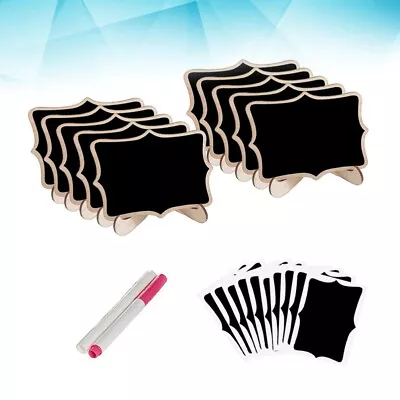 22 Mini Lace Wooden Chalkboard Labels With Easel Stand-SD • $12.29