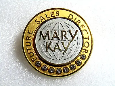 Badge Pin  Cosmetic Company Mary Kay - Sales Director - Gold - Plated • $19.99