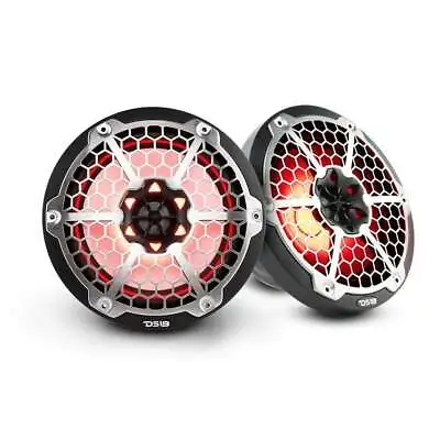 DS18 NXL-6M/BK 6.5  Marine Speakers With Integrated RGB LED Lights 2-Way 300 Wat • $142.45