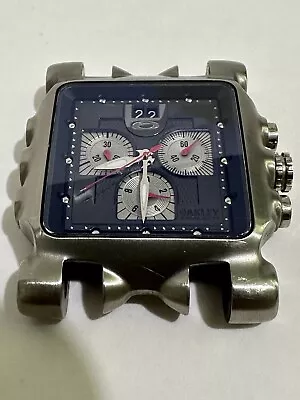 Oakley Minute Machine Watch Head Black Díal Oakley X Metal Oakley Time Tank • $750