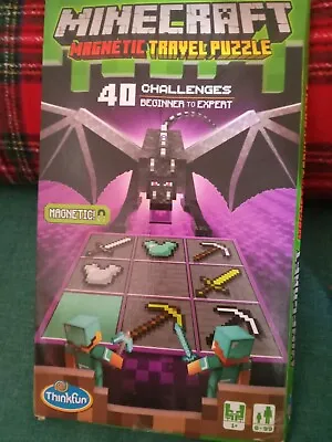 Minecraft Magnetic Travel Puzzle  40 Challenges From Beginner To Expert New • $7.99