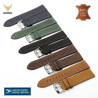 Genuine Leather Watch Strap Vintage Thick Two-piece Band 18mm 20mm 22mm 24mm USA • $16.95