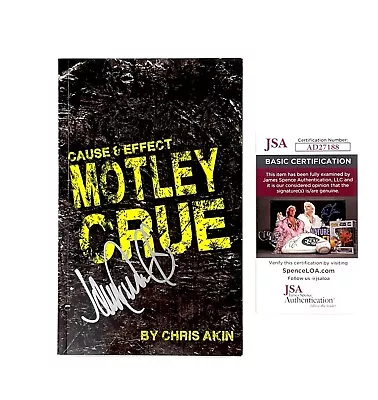 Motley Crue Book Chris Akin John Corabi Signed 1994 Selftitled The Scream Union • $99.99