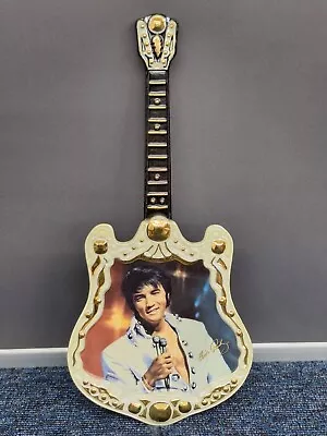 BRADFORD EXCHANGE ELVIS PRESLEY  The Encore  Guitar Wall Plaque  • $20.35