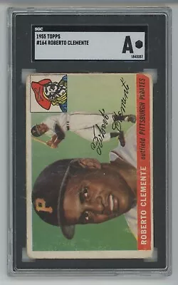 1955 Topps #164 Roberto Clemente Rookie RC SGC Authentic Pirates HOF • $1088.88